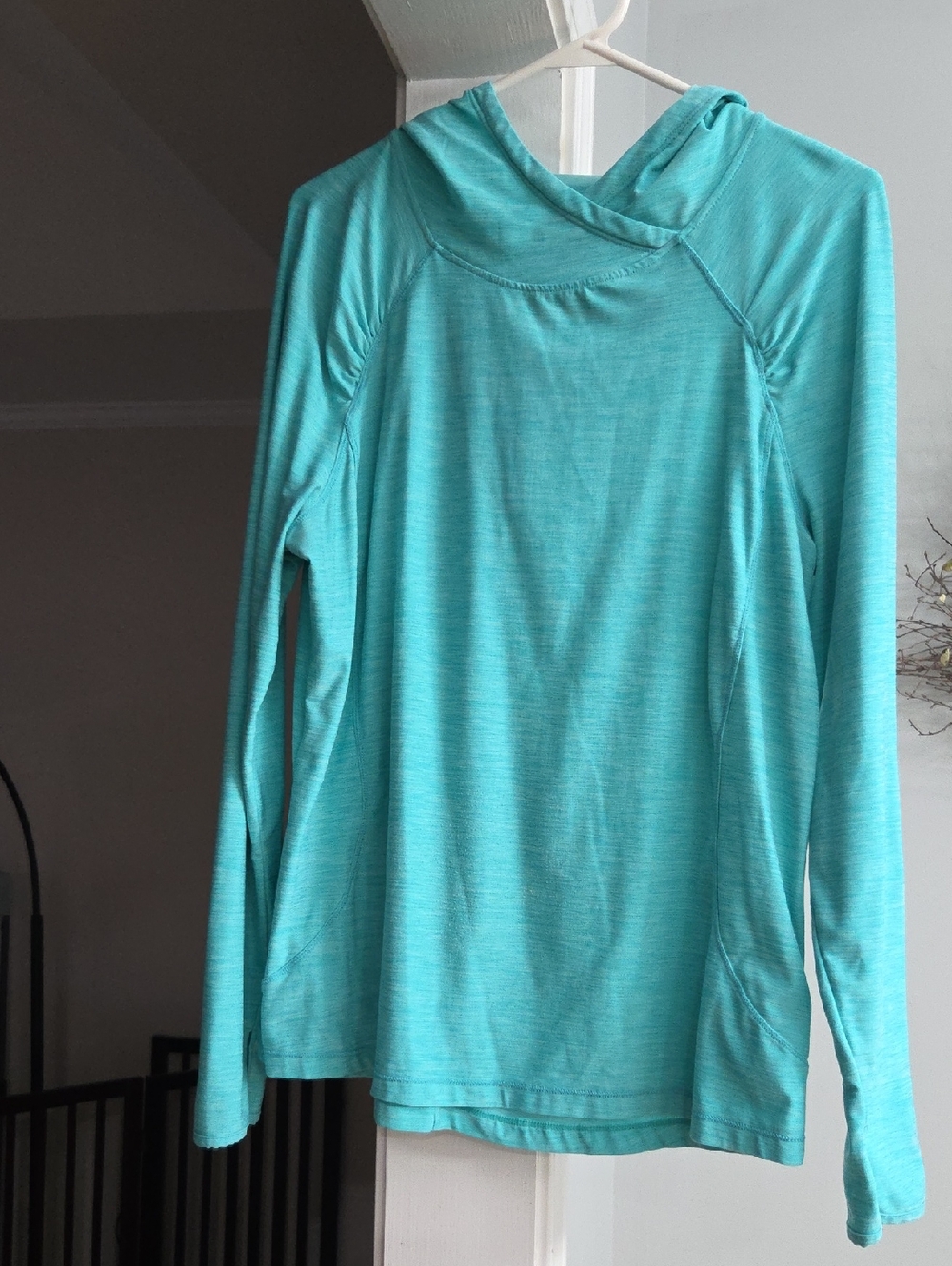 Danskin Now aqua blue/green pullover hoodie